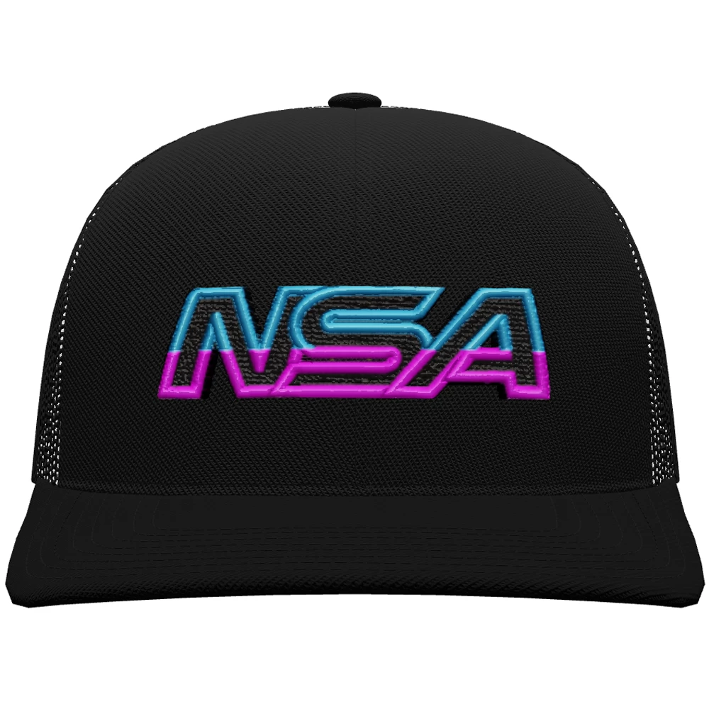 Pacific Headwear NSA Outline Series VICE Snapback Hat: 104-BKPKBL 3 Pacific Headwear NSA Outline Series VICE Snapback Hat: 104-BKPKBL