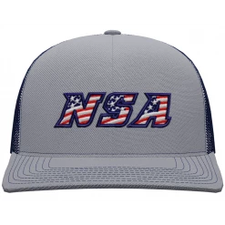 Pacific Headwear NSA Flag Series Heather Royal Snapback Hat: 104S-HERO