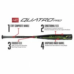 2019 Rawlings Quatro Pro -10 (2 3/4") USSSA Baseball Bat: UT9Q10 -Diamond Sport Gear Online Shop 1050R 18A 1920x1080 2019 Bat Infographic Quatro Pro Transparent Background 880fd7df fd7d 4130 8835 fc9db9a32283