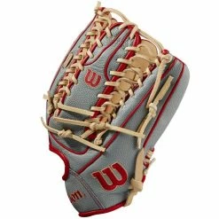 Wilson A2000 OT7SS 12.75" SuperSkin Baseball Glove: WBW1001041275 -Diamond Sport Gear Online Shop 111665f991b43828b328c660e738de2882cef11b WBW100104 2 A2000 OF OT7SS 1275 Blonde GreySS Red