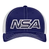 Pacific Headwear NSA Outline Series Navy Flex Fit Hat: 404M-NVWH 2 Pacific Headwear NSA Outline Series Navy Flex Fit Hat: 404M-NVWH -Diamond Sport Gear Online Shop 15835038 front