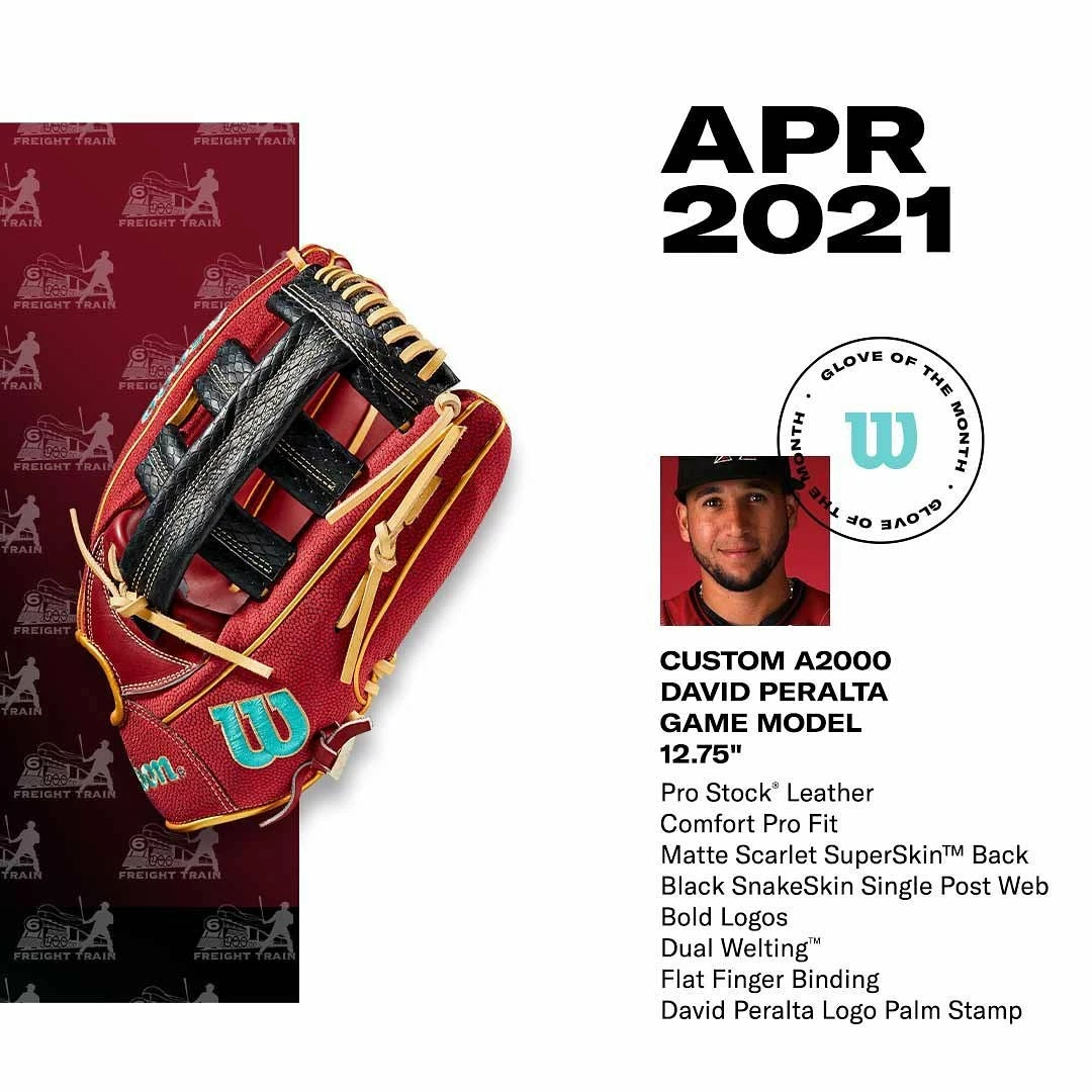 Wilson A2000 12.75" David Peralta GM SuperSkin Baseball Glove - GOTM April 2021: WBW1003771275 12 Wilson A2000 12.75" David Peralta GM SuperSkin Baseball Glove - GOTM April 2021: WBW1003771275 - Image 10
