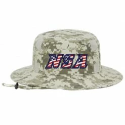 Pacific Headwear NSA Flag Series Bucket Hat: 1944B-DCAMO