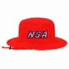 Pacific Headwear NSA Flag Series Bucket Hat: 1944B-RED -Diamond Sport Gear Online Shop 1944bred