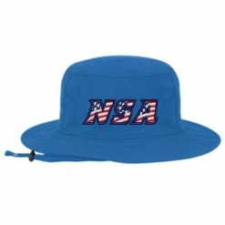Pacific Headwear NSA Flag Series Bucket Hat: 1944B-ROYAL