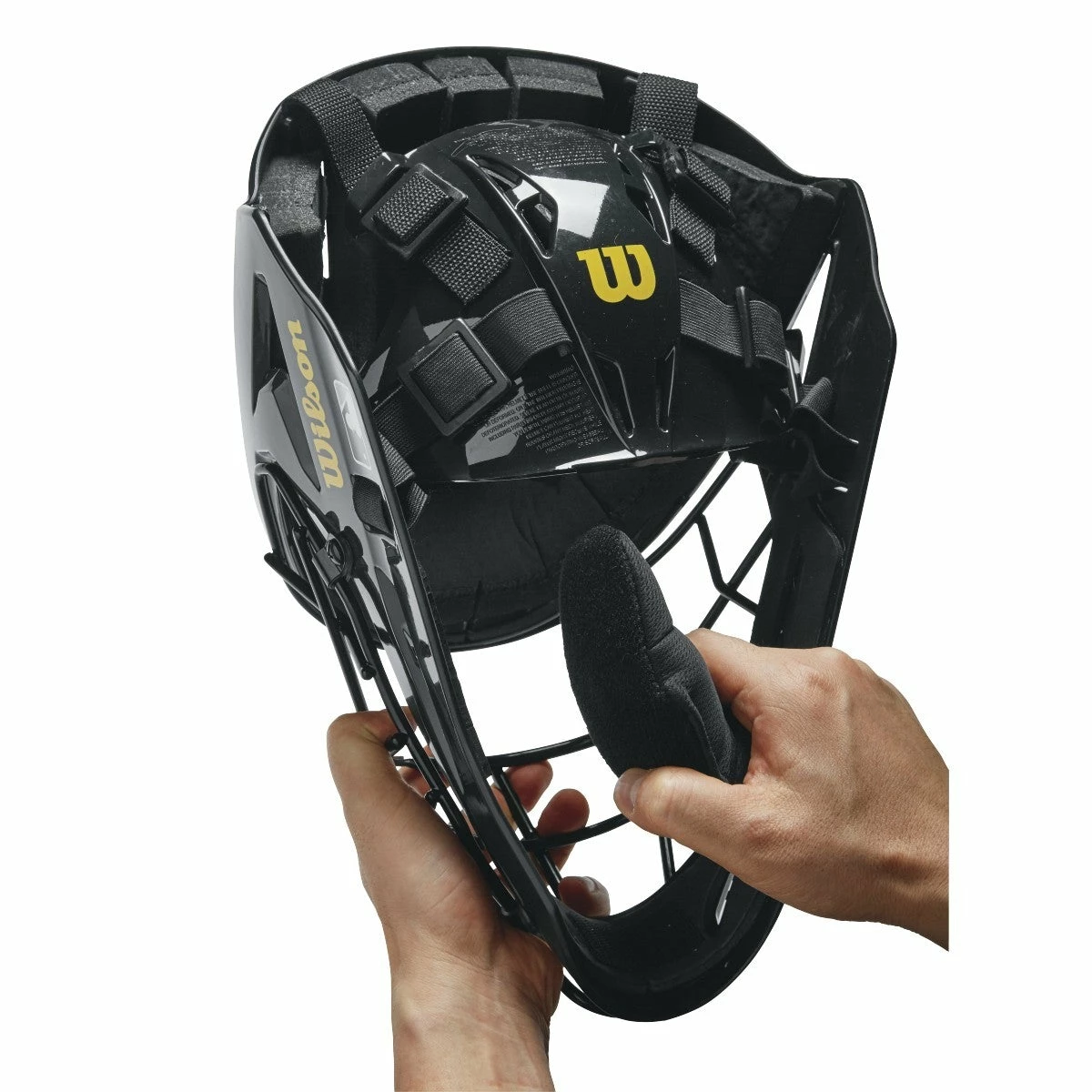 Wilson Pro Stock Steel Umpire Helmet: WTA5801BL 6 Wilson Pro Stock Steel Umpire Helmet: WTA5801BL - Image 4
