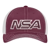 Pacific Headwear NSA Outline Series Maroon Flex Fit Hat: 404M-MAWH
