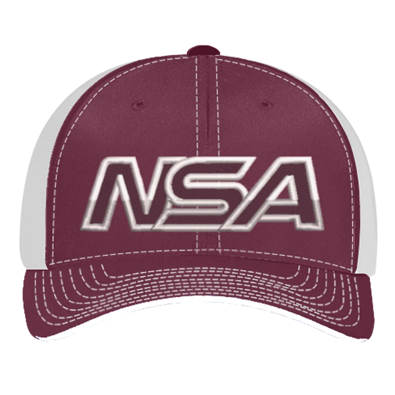 Pacific Headwear NSA Outline Series Maroon Flex Fit Hat: 404M-MAWH 3 Pacific Headwear NSA Outline Series Maroon Flex Fit Hat: 404M-MAWH