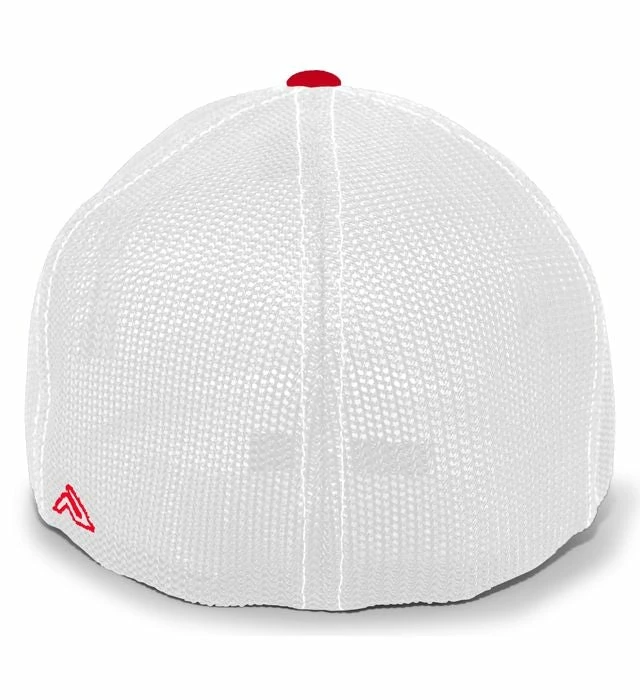 Pacific Headwear NSA Outline Series Red Flex Fit Hat: 404M-RDWH 4 Pacific Headwear NSA Outline Series Red Flex Fit Hat: 404M-RDWH - Image 2