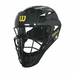 Wilson Pro Stock Steel Umpire Helmet: WTA5801BL