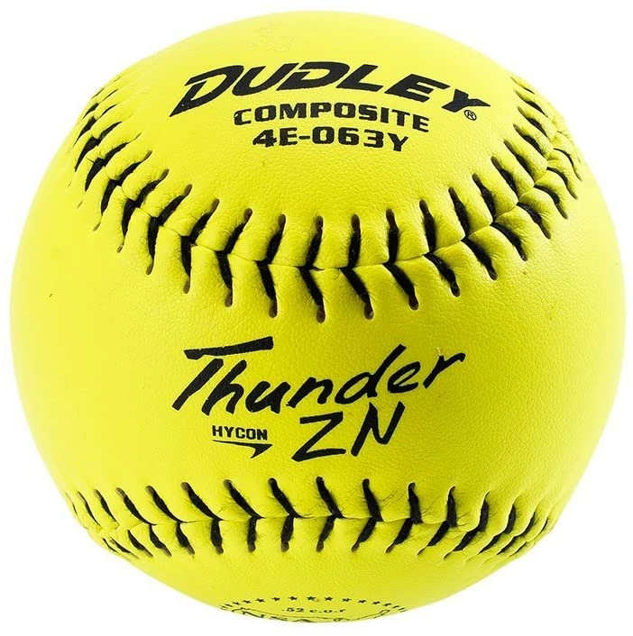 Dudley NSA Thunder ZN Hycon 11" 52/275 Composite Slowpitch Softballs: 4E-063Y 3 Dudley NSA Thunder ZN Hycon 11" 52/275 Composite Slowpitch Softballs: 4E-063Y