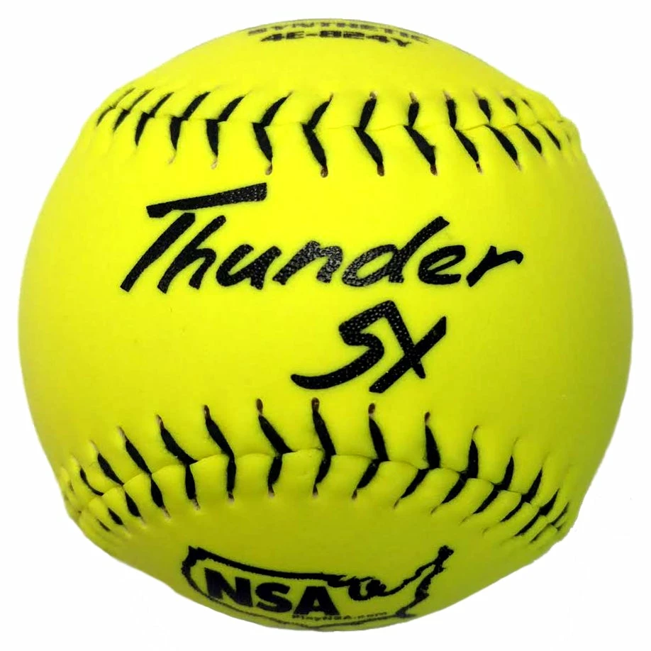 Dudley NSA Thunder SY ICON 12" 44/400 Synthetic Slowpitch Softballs: 4E-824Y 5 Dudley NSA Thunder SY ICON 12" 44/400 Synthetic Slowpitch Softballs: 4E-824Y - Image 3