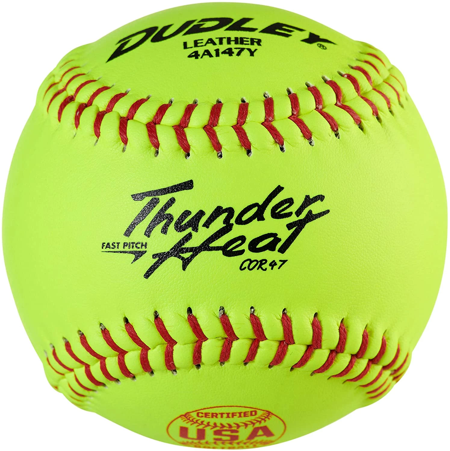 Dudley ASA Thunder Heat 12" 47/375 Leather Fastpitch Softballs: 4A-147Y 3 Dudley ASA Thunder Heat 12" 47/375 Leather Fastpitch Softballs: 4A-147Y