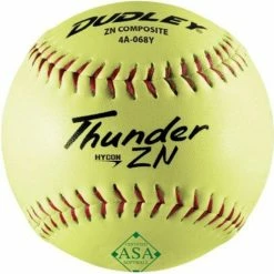 Dudley ASA Thunder ZN Hycon 12" 52/300 Composite Slowpitch Softballs: 4A-068Y