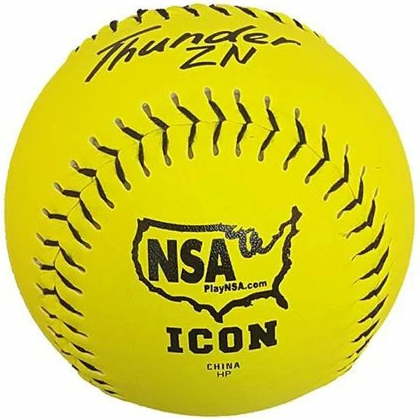 Dudley NSA Thunder ZN ICON 12" 44/400 Composite Slowpitch Softballs: 4E-199Y 4 Dudley NSA Thunder ZN ICON 12" 44/400 Composite Slowpitch Softballs: 4E-199Y - Image 2