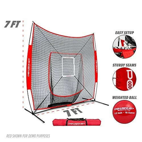 PowerNet 7' x 7' DLX Hitting Net & 1 Weighted Ball: 1009 4 PowerNet 7' x 7' DLX Hitting Net & 1 Weighted Ball: 1009 - Image 2