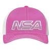 Pacific Headwear NSA Outline Series Pink Flex Fit Hat: 404M-PKWH 2 Pacific Headwear NSA Outline Series Pink Flex Fit Hat: 404M-PKWH -Diamond Sport Gear Online Shop 58017327 front