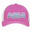 Pacific Headwear NSA Outline Series Pink Flex Fit Hat: 404M-PKCOWH -Diamond Sport Gear Online Shop 58017327 frontpkco