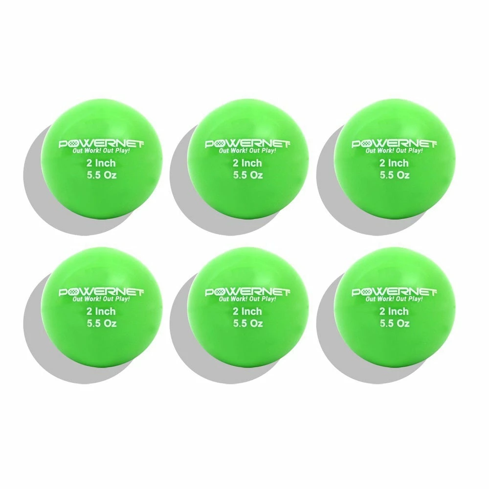 PowerNet 2" Micro Weighted Hitting and Batting Training Ball (6 Pack): 1065 4 PowerNet 2" Micro Weighted Hitting and Batting Training Ball (6 Pack): 1065 - Image 2