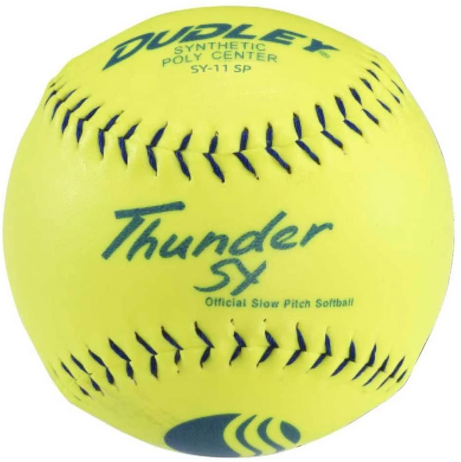 Dudley USSSA Thunder SY Classic W 11" 44/400 Synthetic Slowpitch Softballs: 4U-542Y 3 Dudley USSSA Thunder SY Classic W 11" 44/400 Synthetic Slowpitch Softballs: 4U-542Y