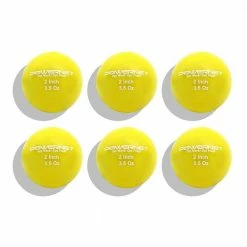 PowerNet 2" Micro Weighted Hitting and Batting Training Ball (6 Pack): 1065