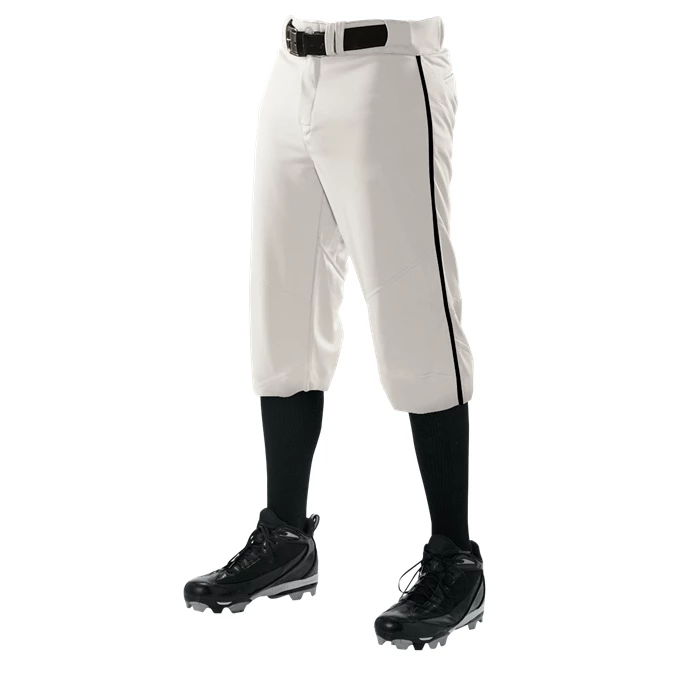 Alleson Adult Crush Knicker Baseball Pants with Piping: 655PKB 3 Alleson Adult Crush Knicker Baseball Pants with Piping: 655PKB