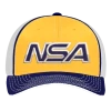 Pacific Headwear NSA Outline Series Navy Gold Flex Fit Hat: 404M-NAGD -Diamond Sport Gear Online Shop 66804263 front