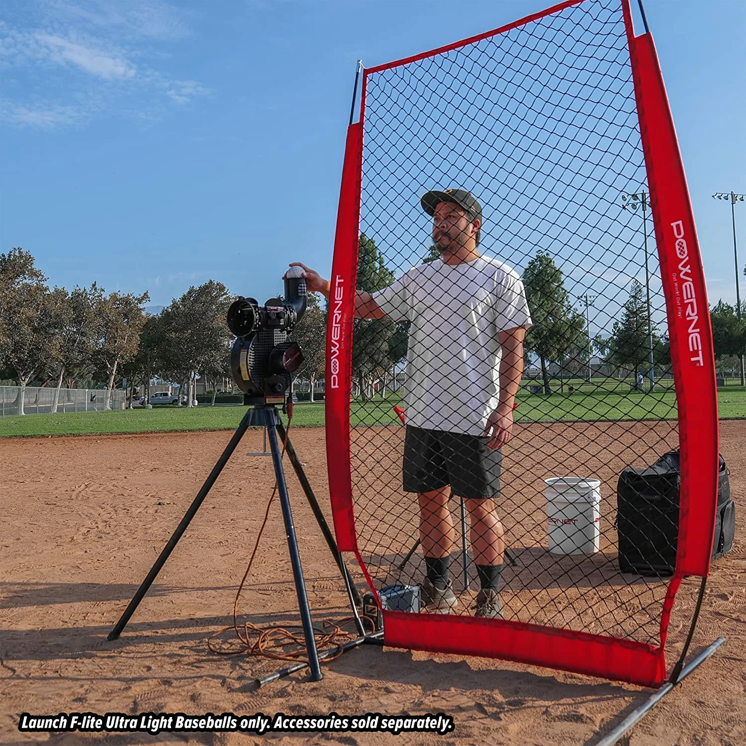 PowerNet Launch F-Lite Pitching Machine Baseballs: 1194-1 5 PowerNet Launch F-Lite Pitching Machine Baseballs: 1194-1 - Image 3