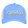 Pacific Headwear NSA Outline Series Columbia Blue Flex Fit Hat: 404M-CBWH -Diamond Sport Gear Online Shop 93660049 front