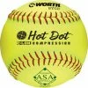 Worth ASA Hot Dot 12" 52/300 Composite Slowpitch Softballs: AHD12CY 2 Worth ASA Hot Dot 12" 52/300 Composite Slowpitch Softballs: AHD12CY -Diamond Sport Gear Online Shop AHD12CY 1 X L