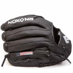 Nokona American KIP 12" Baseball Glove: A-1200-BK 9 Nokona American KIP 12" Baseball Glove: A-1200-BK -Diamond Sport Gear Online Shop A Black 1200C nokona ballglove 2