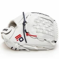 Nokona American KIP 12" Fastpitch Glove: A-V1200-WH 8 Nokona American KIP 12" Fastpitch Glove: A-V1200-WH -Diamond Sport Gear Online Shop A White V1200C nokona ballglove 4