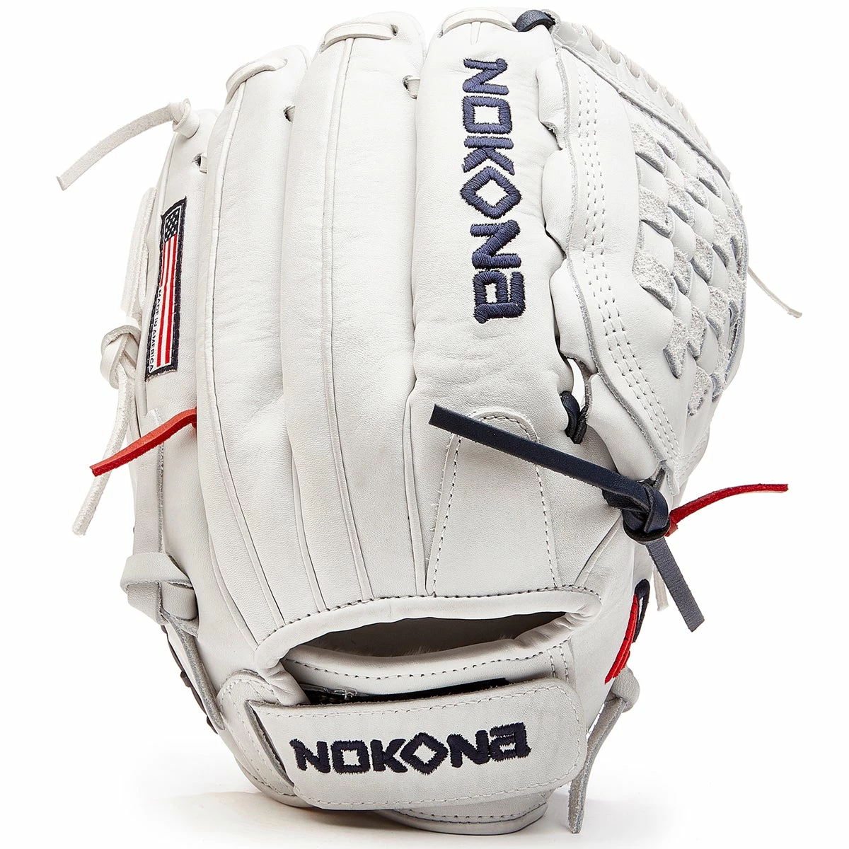 Nokona American KIP 12.5" Fastpitch Glove: A-V1250-WH 3 Nokona American KIP 12.5" Fastpitch Glove: A-V1250-WH