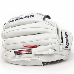 Nokona American KIP 12.5" Fastpitch Glove: A-V1250-WH 9 Nokona American KIP 12.5" Fastpitch Glove: A-V1250-WH -Diamond Sport Gear Online Shop A White V1250C nokona ballglove 2