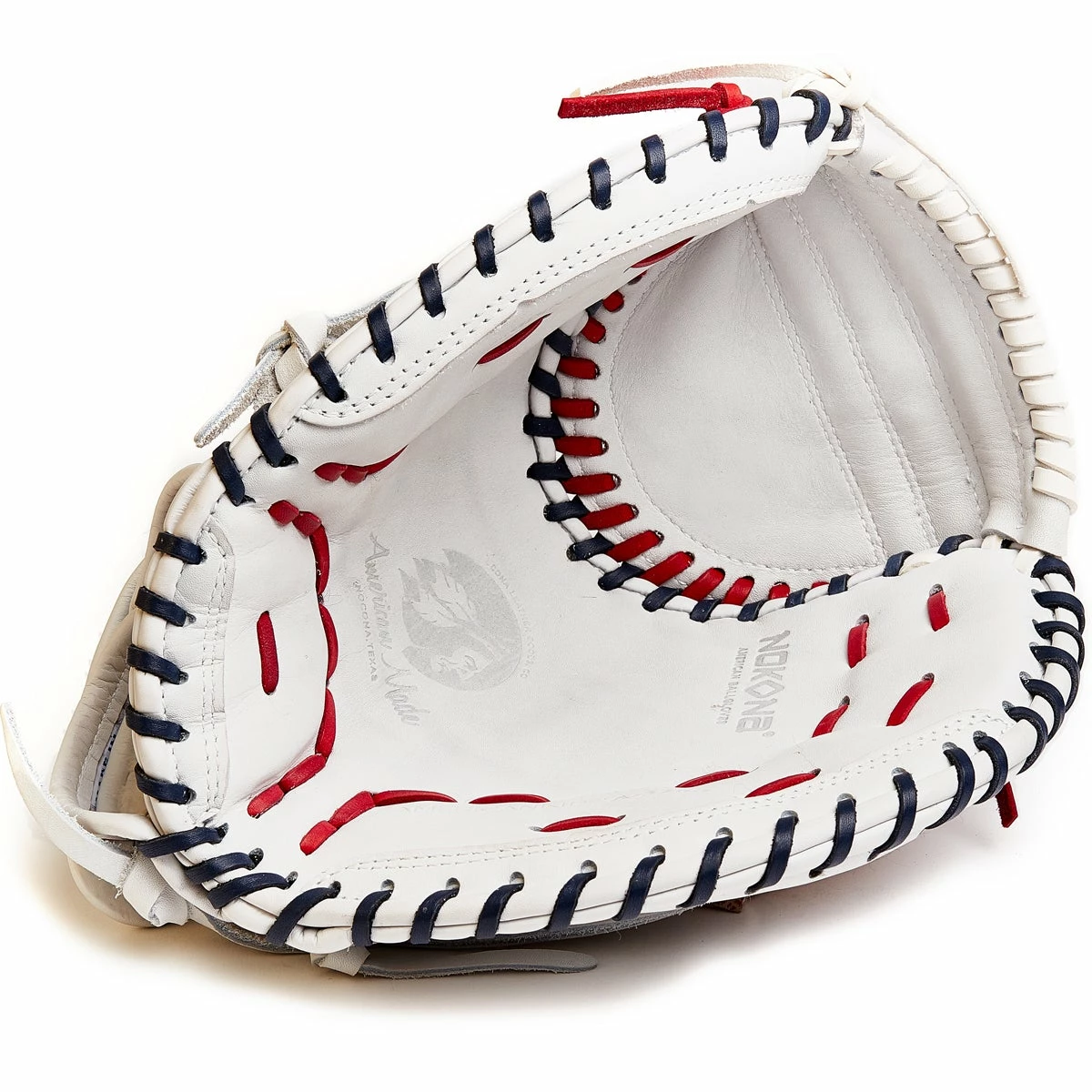 Nokona American KIP 32.5" Fastpitch Catcher's Mitt: A-V3250-WH 4 Nokona American KIP 32.5" Fastpitch Catcher's Mitt: A-V3250-WH - Image 2