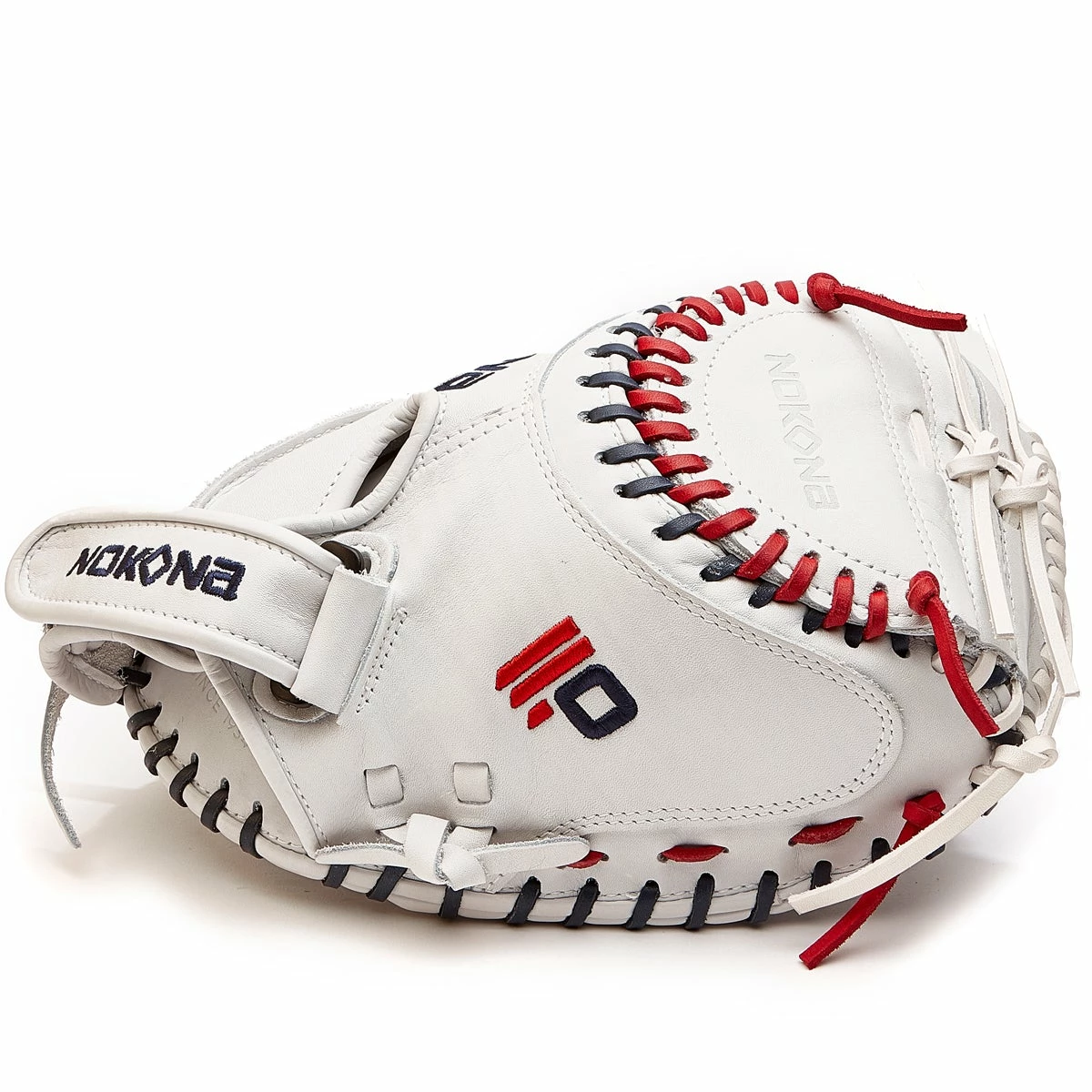 Nokona American KIP 32.5" Fastpitch Catcher's Mitt: A-V3250-WH 5 Nokona American KIP 32.5" Fastpitch Catcher's Mitt: A-V3250-WH - Image 3