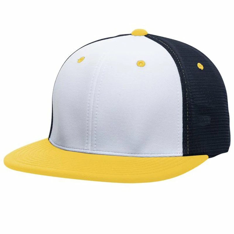 Pacific Headwear NSA Classic Series Navy Gold Flex Fit Hat: ES341-WHNVGD 5 Pacific Headwear NSA Classic Series Navy Gold Flex Fit Hat: ES341-WHNVGD - Image 3