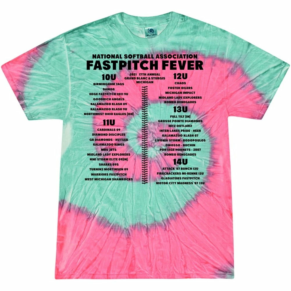 DSG Apparel 2021 NSA Fastpitch Fever Fastpitch Tournament T-Shirt 4 DSG Apparel 2021 NSA Fastpitch Fever Fastpitch Tournament T-Shirt - Image 2