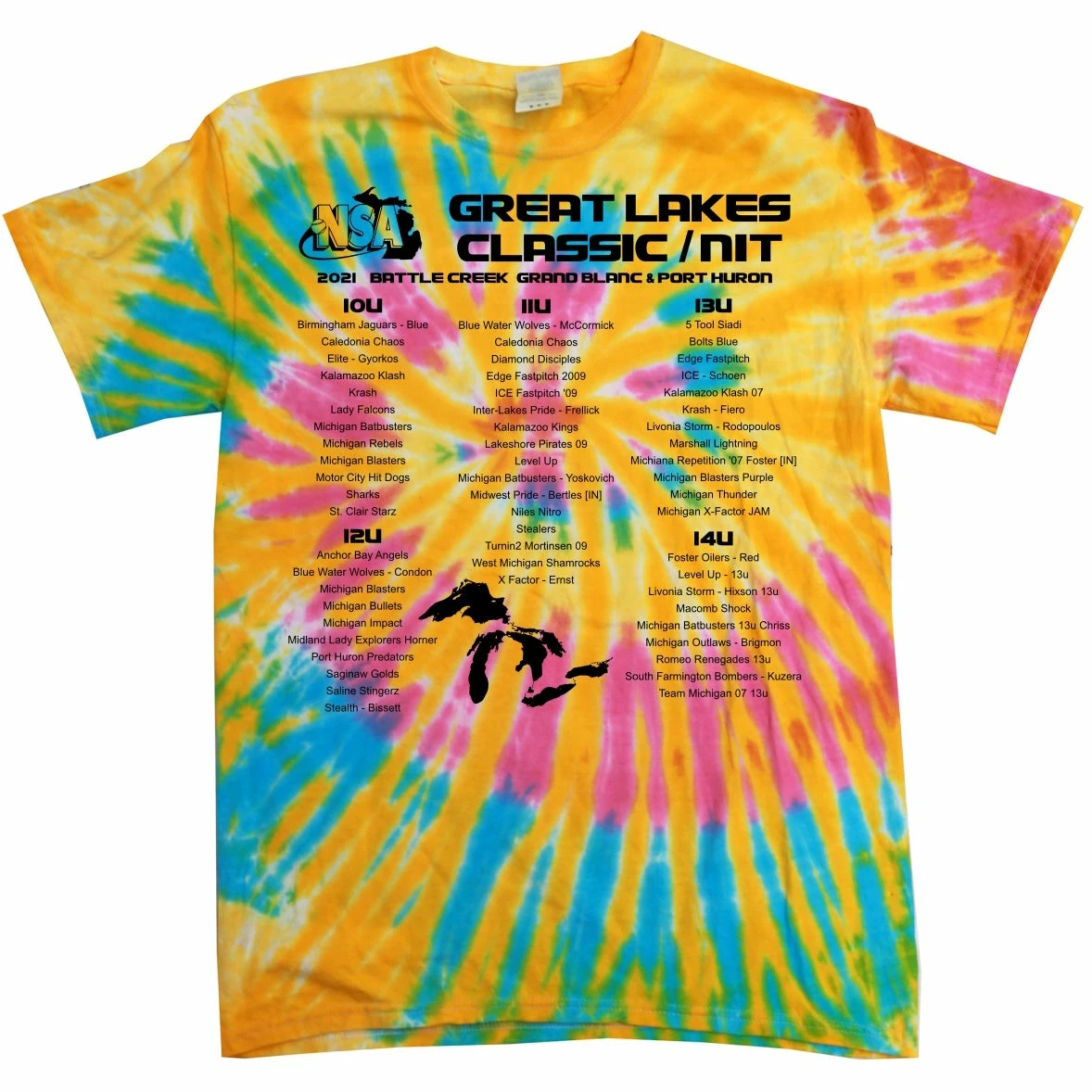 DSG Apparel 2021 NSA Great Lakes Classic / NIT Fastpitch Tournament T-Shirt 4 DSG Apparel 2021 NSA Great Lakes Classic / NIT Fastpitch Tournament T-Shirt - Image 2