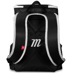 Marucci Badge Bat Pack Backpack: MBBDGYBP -Diamond Sport Gear Online Shop MBBDGYBP BK back 62101.1597700617