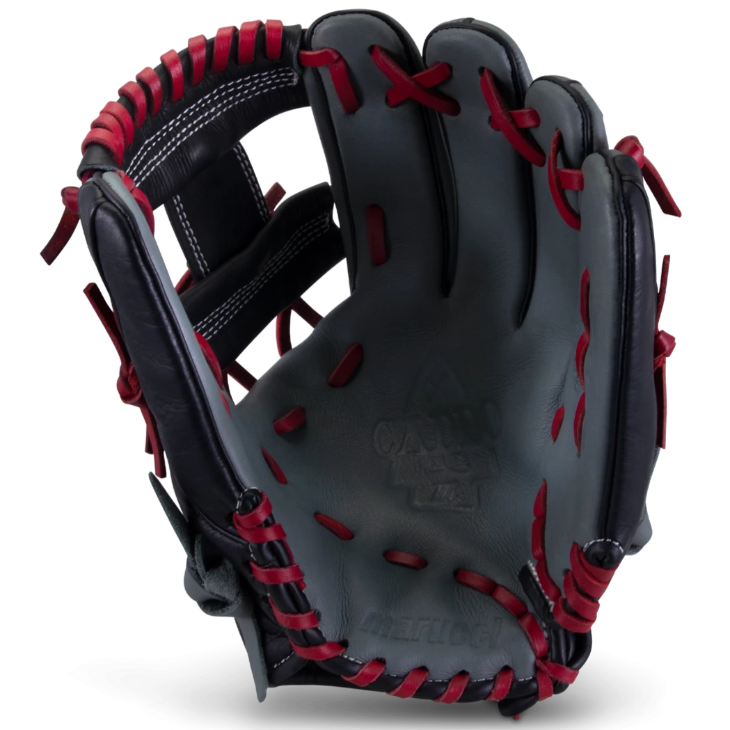 Marucci Caddo S Type 11.5" Baseball Glove: MFGCADD1150-GY/R 4 Marucci Caddo S Type 11.5" Baseball Glove: MFGCADD1150-GY/R - Image 2