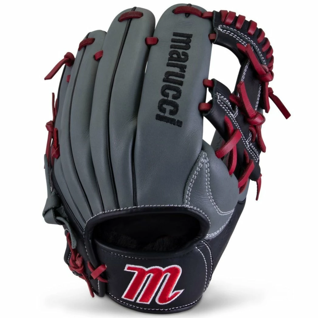 Marucci Caddo S Type 11.5" Baseball Glove: MFGCADD1150-GY/R 3 Marucci Caddo S Type 11.5" Baseball Glove: MFGCADD1150-GY/R