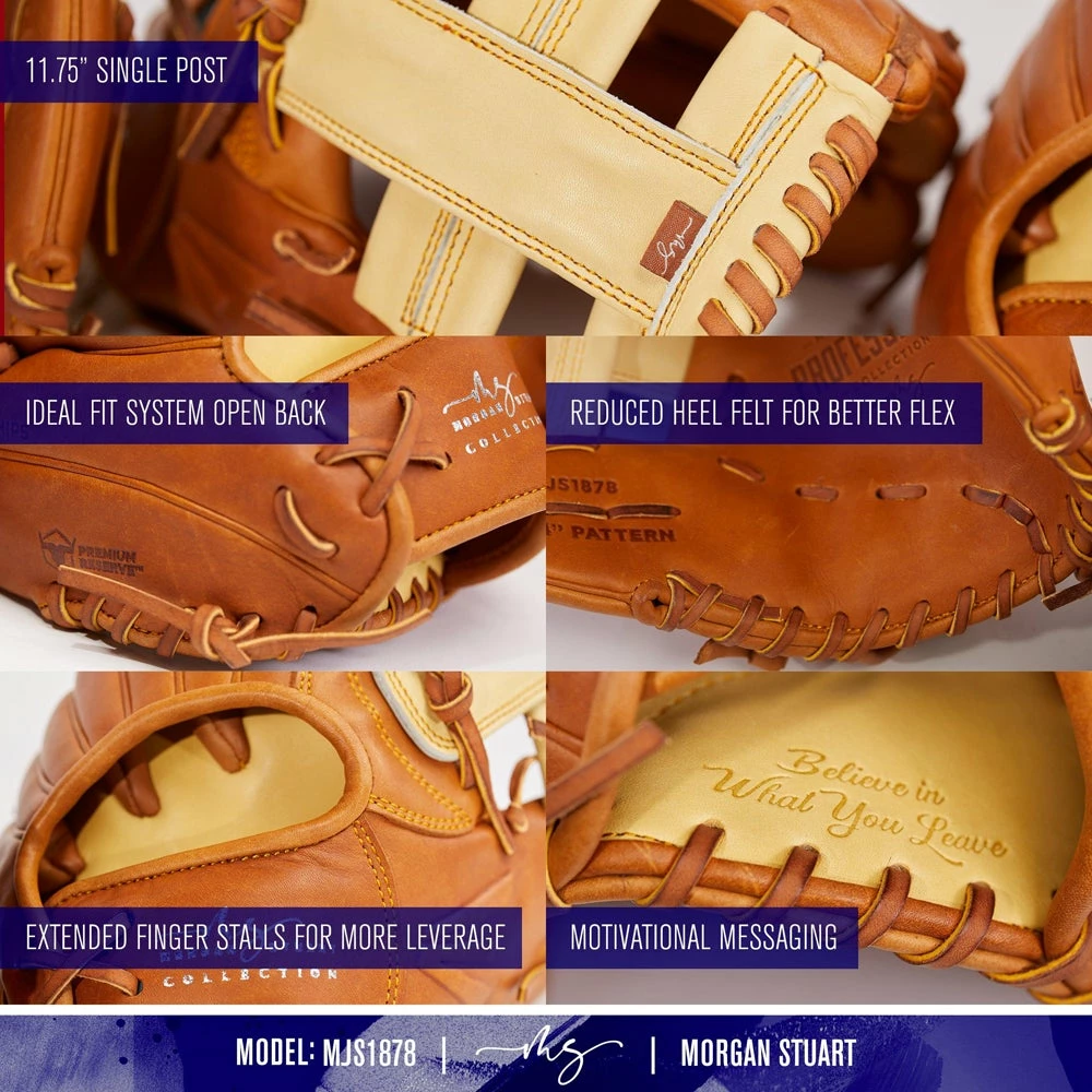 Easton Morgan Stuart Professional Collection Signature Series 11.75" Fastpitch Softball Glove: MJS1878 7 Easton Morgan Stuart Professional Collection Signature Series 11.75" Fastpitch Softball Glove: MJS1878 - Image 5