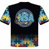 DSG Apparel National Softball Association NSA Autism Awareness Sublimated Short Sleeve Shirt -Diamond Sport Gear Online Shop NSAAUTISMFRONT