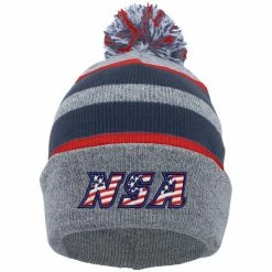Pacific Headwear NSA Flag Series Beanie: 641K-HENVRD