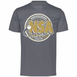 DSG Apparel National Softball Association NSA Dry Fit Charcoal Short Sleeve Shirt