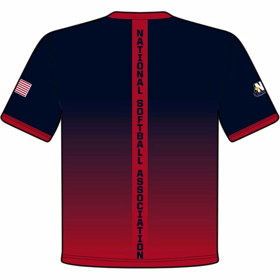 DSG Apparel National Softball Association NSA Fade Sublimated Short Sleeve Shirt 4 DSG Apparel National Softball Association NSA Fade Sublimated Short Sleeve Shirt - Image 2