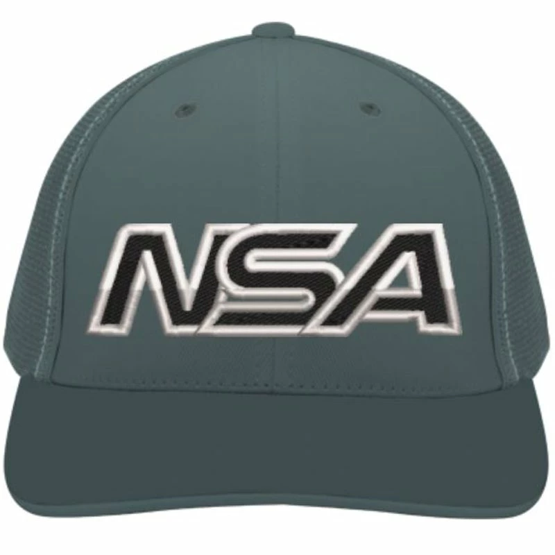 Pacific Headwear NSA Outline Series Graphite Flex Fit Hat: 404M-GRAPHITE 3 Pacific Headwear NSA Outline Series Graphite Flex Fit Hat: 404M-GRAPHITE