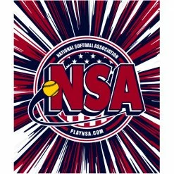 DSG Apparel National Softball Association NSA Crest Sublimated Microfleece Blanket