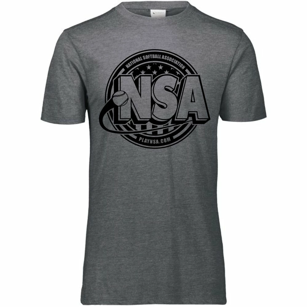 DSG Apparel National Softball Association NSA Tone Tri Blend Short Sleeve Shirt 3 DSG Apparel National Softball Association NSA Tone Tri Blend Short Sleeve Shirt